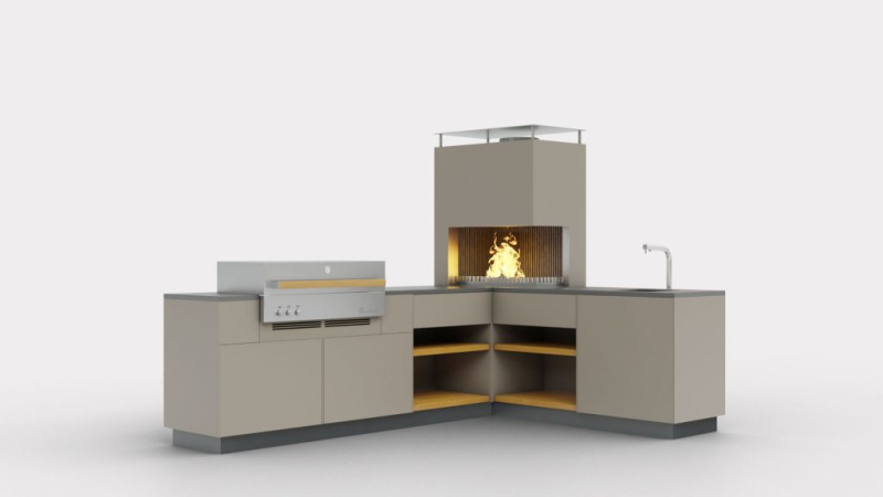 Kültéri konyha M1 kivitel
